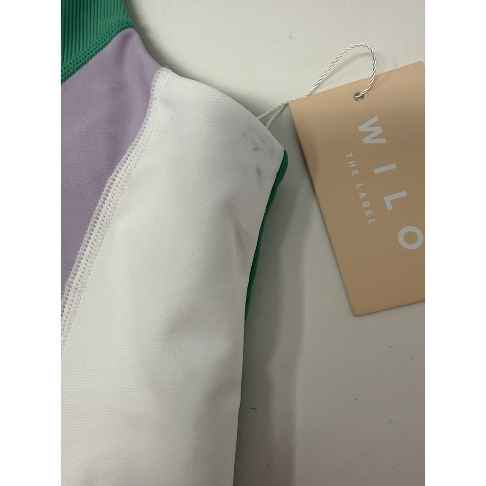 Wilo Athletic Sports Bra Apple Green Color Large NWT - Picture 6 of 6